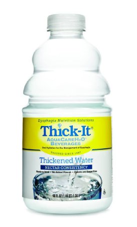 Thick-It AquacareH2O Thickened Water Ready-to-Use Nectar Consistency: 1 Count, 46 oz, Bottle