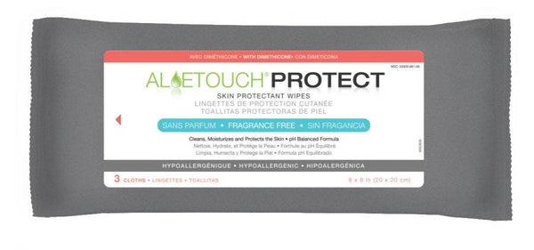 Aloetouch PROTECT Dimethicone Skin Protectant Wipes Pack of 3 49655695