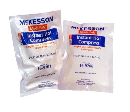 McKesson Hot Pack Instant Chemical Activation General Purpose Large 6 X 9 Inch Case of 24