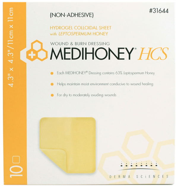 MEDIHONEY 31644 Hydrogel Dressing, Box of 10
