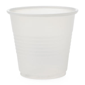 Medline Disposable Cold Plastic Drinking Cups Translucent, Case of 2500, 2 Pack (5000 Total)