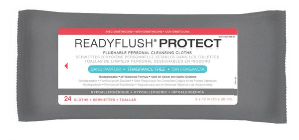 ReadyFlush Biodegradable Flushable Wipes, Pack of 24, 2 Pack (48 Total) 35446837