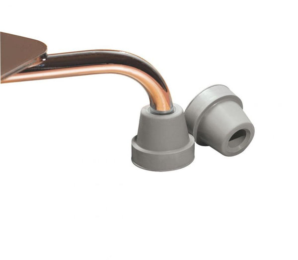 Quad Cane Tips Gray Case of 8