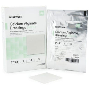 McKesson 3557 Calcium Alginate Dressing with Silver 1 Each
