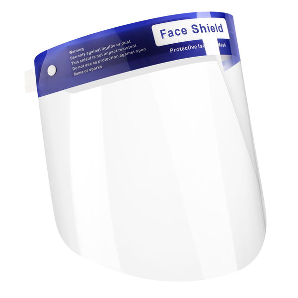 RightCare Protective Full Face Shield, Reusable with Anti-Fog Coating and Elastic Head Strap