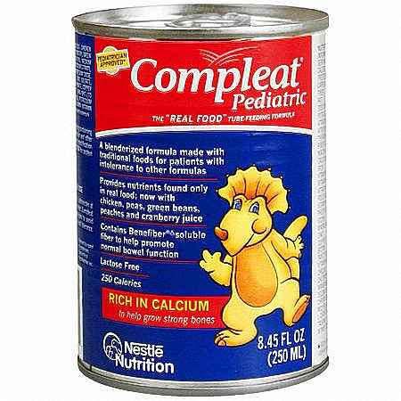 Compleat Pediatric Tube Feeding Formula, 250 mL Carton, Ready to Use, Unflavored, Ages 1-13 Years, Case of 24 53017362