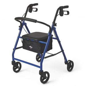 Basic Steel Rollators Blue, 1 Count