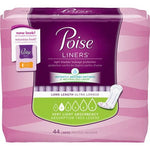 Poise Pantyliner, Very Light, Extra Coverage, Discreet Protection, Package of 44 17716311
