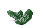 Medline Double-Tread Slippers Latex Free Medium Green 1 Pair