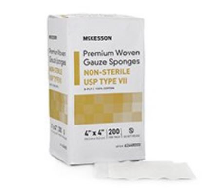 Mckesson 42448000 Gauze Sponge. Case of 4000 51593653