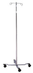 Mckesson IV Pole Floor Stand 2Hook 4Leg, DualWheel Nylon Casters, 22 Inch, 1 Count