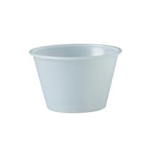 Solo Souffle Cup 4 oz. Translucent Plastic / Polystyrene, Sleeve of 250 58641380
