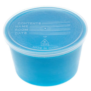 Denture Containers 8 oz Aqua 25 Tubes