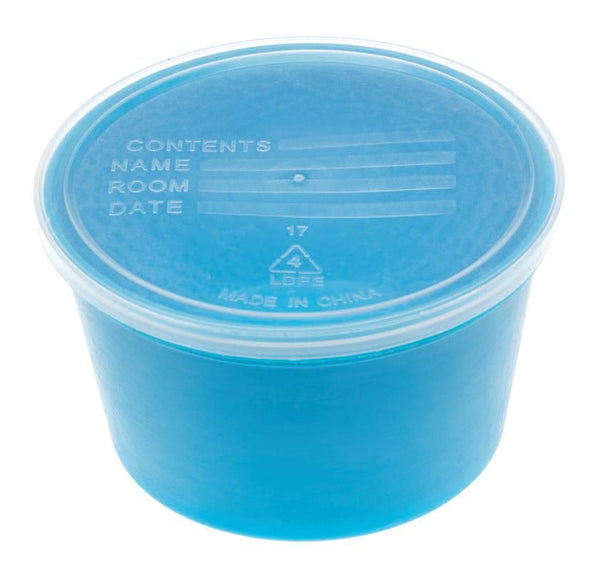Denture Containers 8 oz Aqua 25 Tubes