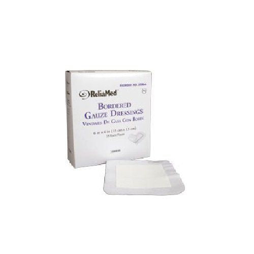 ReliaMed Sterile Bordered Gauze Dressing 4