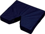 DMI Coccyx Seat Cushion 16 x 18 x 3in Navy, 6in VShaped Opening, Washable, LatexFree 1 Count