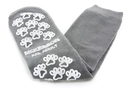 Slipper Socks McKesson Terries 40-3800 Adult 2X-Large Gray Above the Ankle. Case of 48