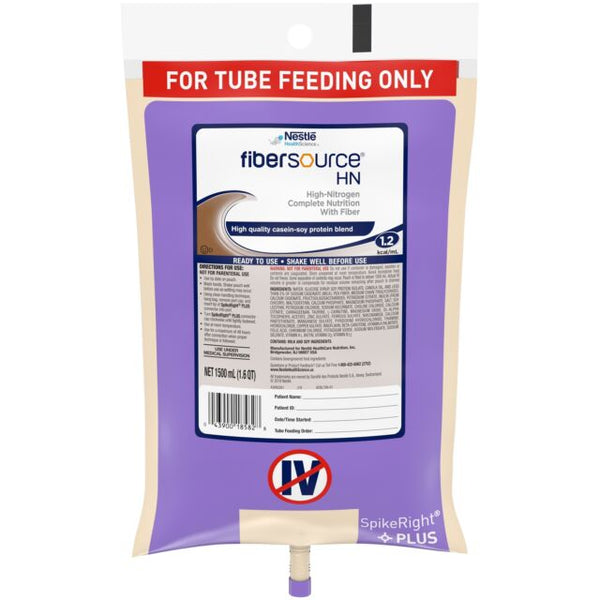 Fibersource HN Tube Feeding Formula 1500 mL Case of 4, Unflavored 24879428