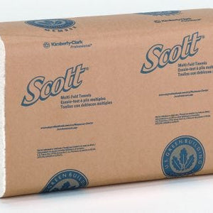 Kimberly Clark Scott Multi-Fold Towels: White, 9.25" x 9.5", 250 Sheets, 16 Count