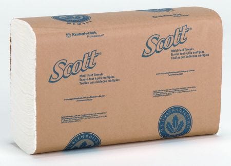 Kimberly Clark Scott Multi-Fold Towels: White, 9.25