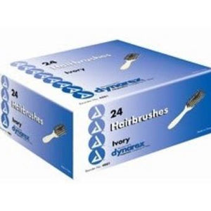 Dynarex Hairbrush: 24 Count, Ivory, 9" 75602522