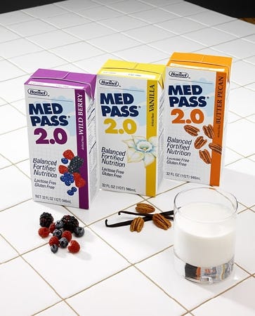 Hormel Med Pass 2.0 Oral Supplement, Butter Pecan, 32 oz. Box, Ready to Use