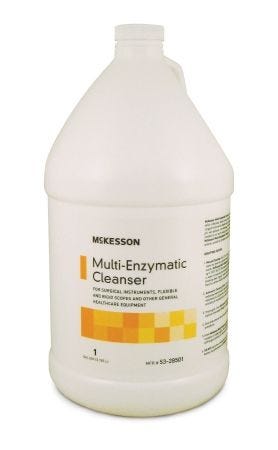 Mckesson Multi-Enzymatic Instrument Cleanser: 1 Count, 1 gallon, Eucalyptus Spearmint Scent