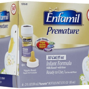 Enfamil Premature Infant Formula 30 Cal 2 oz. Nursette Bottle Ready to Use - Pack of 6