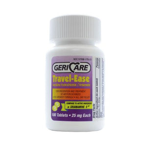 Geri-Care Nausea Relief 25 mg Strength Tablets, 100 per Bottle