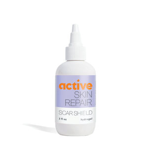 Active Skin Repair First Aid Scar Shield Hydrogel - Scar Treatment for Cuts, Scrapes, Burns and Other Wounds to Stop Scars BEFORE They Form - Natural and Non-Toxic Scar Prevention Gel (3 oz Gel)