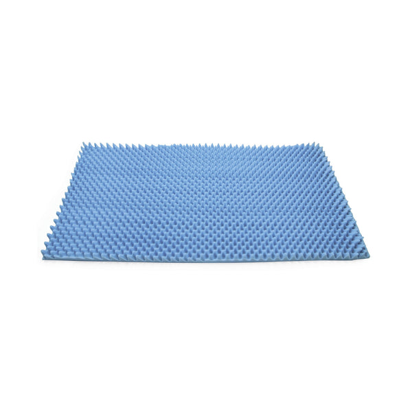 McKesson 136-28520 Mattress Overlay, Convoluted Foam, 72 L X 33 W X 4 H Inch, Blue, 1 Each 30900466