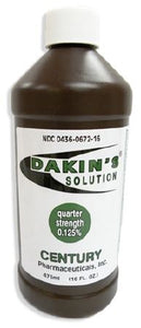 Century Pharmaceutical Dakin's Quarter Strength Wound Antimicrobial Cleanser: 1 Count, 16 oz, Bottle 24522365