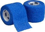 Coban SelfAdherent Wraps Blue 1 Inch x 5yd. roll, Pack of 30