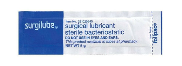 Lubricating Jelly Surgilube 281020545 5 g Individual Packet Sterile. 1 each