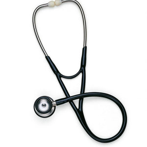 Medline Elite Black Stainless Steel Stethoscope