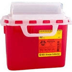 BD Guardian Sharps Collector, 5.4 qt, Red, Horizontal, Latex-Free 58406384