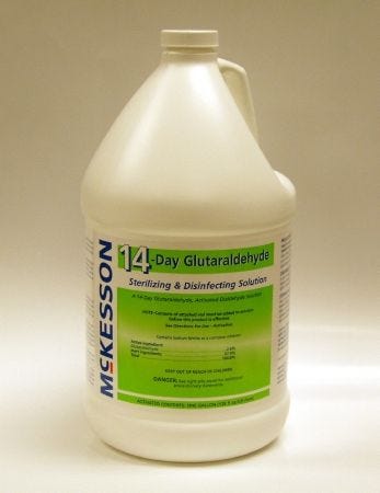 McKesson 68-101400 14 Day Glutaraldehyde High Level Disinfectant, Case of 4