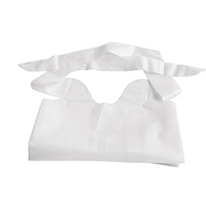 Medline Waterproof Plastic Bibs: 15" x 20"x White, 500 Count