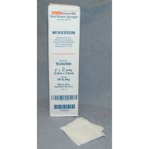 McKesson 92242000 NonWoven Sponge, Case of 4000