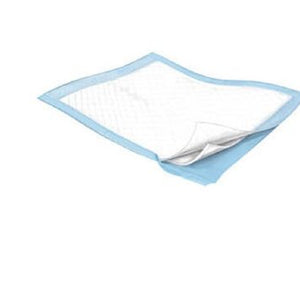 Underpad Wings 36 x 36 Inch Disposable Fluff/Polymer Heavy Absorbency, Case of 48