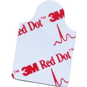 Red Dot Resting EKG Electrode: 100 Count, 1-3/4" x 7/8" 90247322