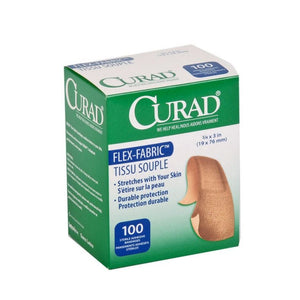 CURAD Fabric Adhesive Bandages, Natural, Case of 1200 56801110