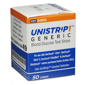 UNISTRIP Generic Blood Glucose Test Strips 78352848
