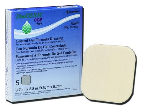 DuoDERM 187661 Hydrocolloid Dressing box of 5