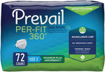 Prevail Per-Fit 360° Unisex Daily Briefs, Maximum Plus Absorbency, Refastenable Tabs 51143198