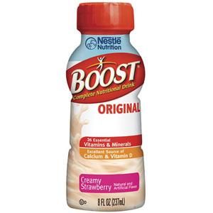 Boost 06763600 Original Nutritional Creamy Strawberry Drink Case of 24 82363395