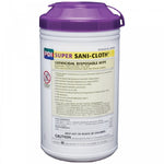 Super Sani-Cloth Surface Disinfectant Premoistened Wipe 65 Count Canister Case of 6