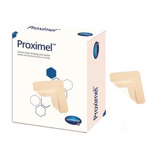 Proximel Silicone Foam Dressing With Adhesive Border 1 Each, Tan