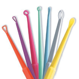 InfantScoop Ear Curette Single End 2 mm Straight Oval Cup, Box of 50 50009841