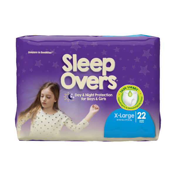 SleepOvers X-Large, 85 - 140 lbs, Pack of 22